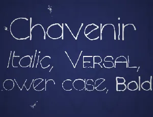 Chavenir font