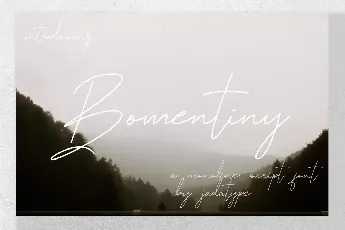 Bomentiny font