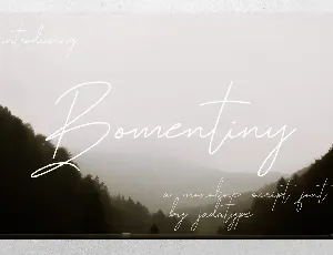 Bomentiny font