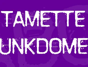 Tamette Punkdomed font