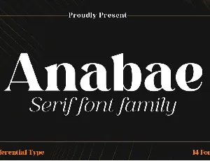 Anabae font