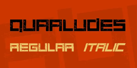 Quaaludes font