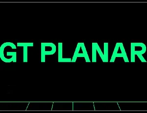 GT Planar Family font