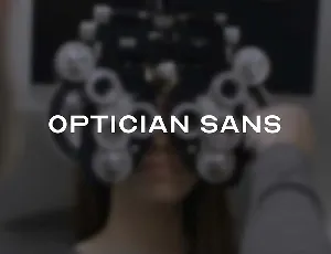 Optician Sans font