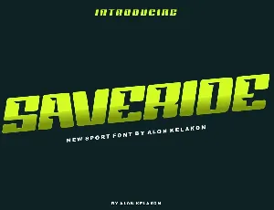 Saveride font