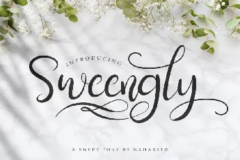 Sweengly – Sweet Script font