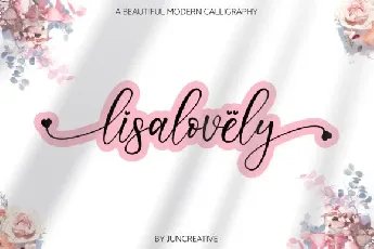 Lisalovely Calligraphy font