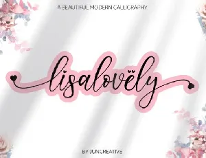 Lisalovely Calligraphy font