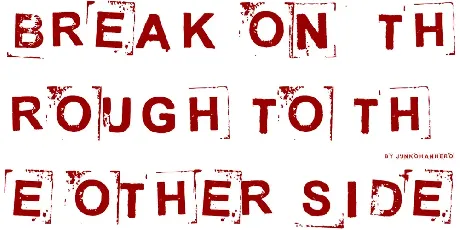 Break on through to the other side font