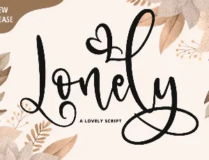 Lonely Personal Use Only font