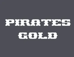 Pirates Gold font