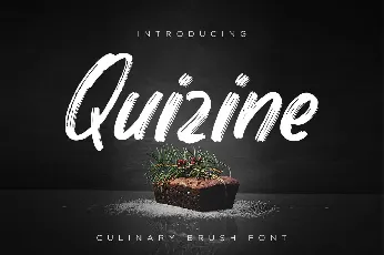 Quizine font