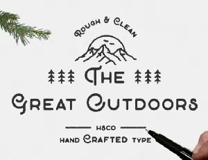 The Great Outdoors font