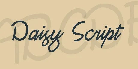 Daisy Script font