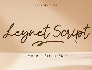 Leynet Script font