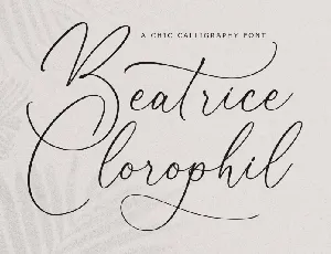 Beatrice Clorophil font