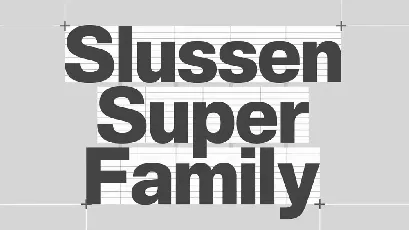 Slussen Super font