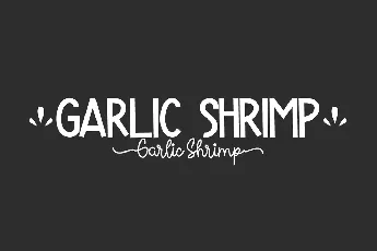 Garlic Shrimp font