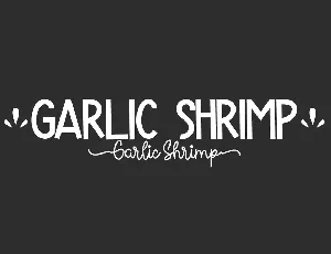 Garlic Shrimp font