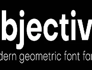 Objective Family font