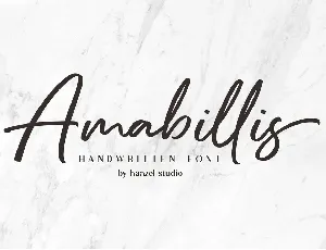 Amabillis font