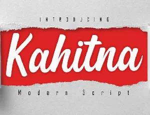 Kahitna Modern Script font