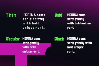 HERINA font