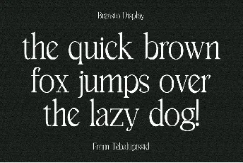 Breasto Display font