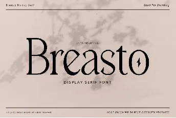 Breasto Display font