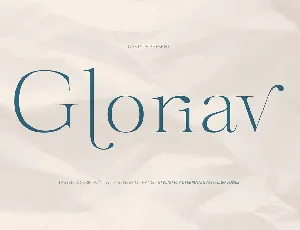 Gloriav font