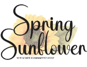 Spring Sunflower font