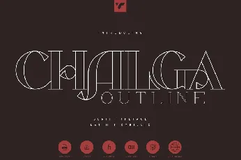 Chalga Outline font