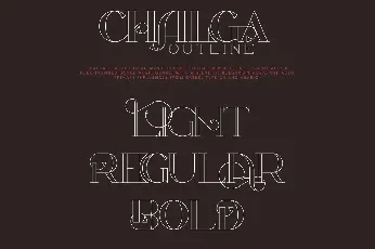 Chalga Outline font