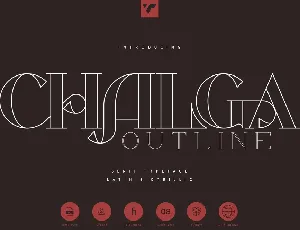 Chalga Outline font