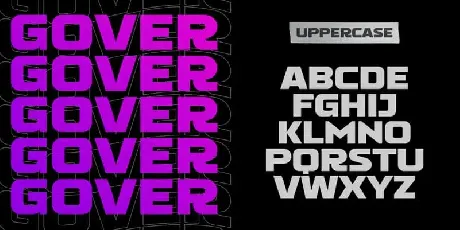 Gover Display font