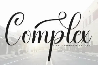 Complex Script font