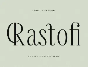 Rastofi font