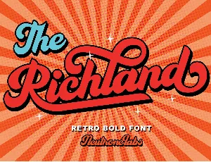 The Richland font