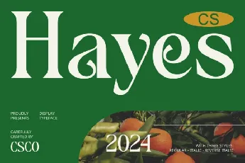 CS Hayes font