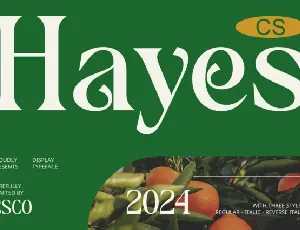 CS Hayes font