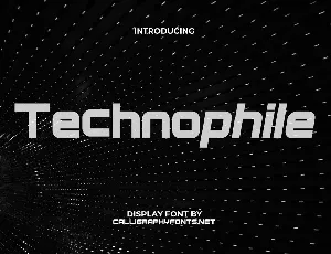 Technophile font