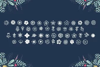 Flowery Illustration font