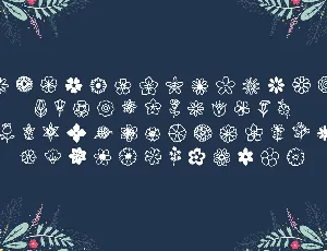 Flowery Illustration font