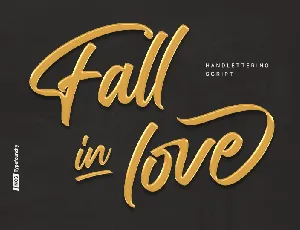 Fall in love font