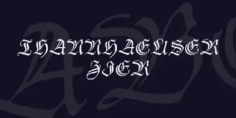 Thannhaeuser Zier font