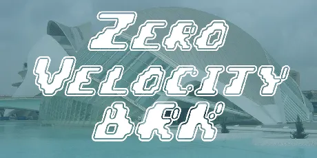 Zero Velocity BRK font