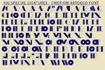 Emotion ArtDeco font