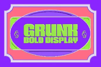 Grunk Bold font