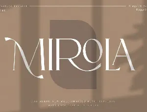 Mirola font