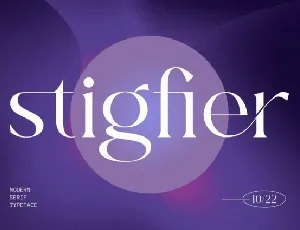 Stigfier font